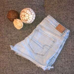 American Eagle High Waisted Denim Shorts